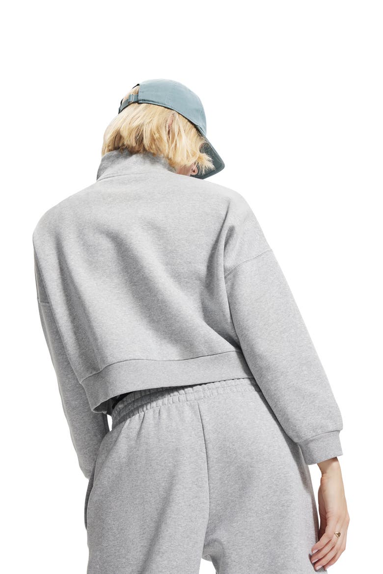 Icon Fleece Half Zip PUllover, Alternate, color, GRY