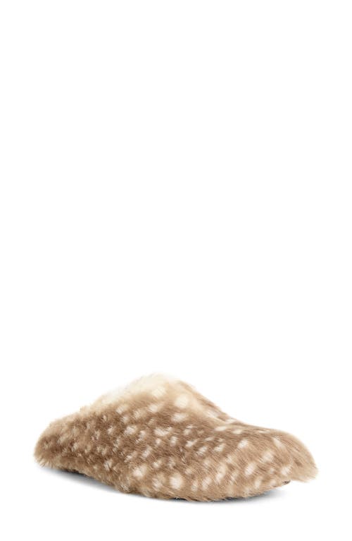 Azalea Wang Upnettee Faux Fur Slipper In Multi