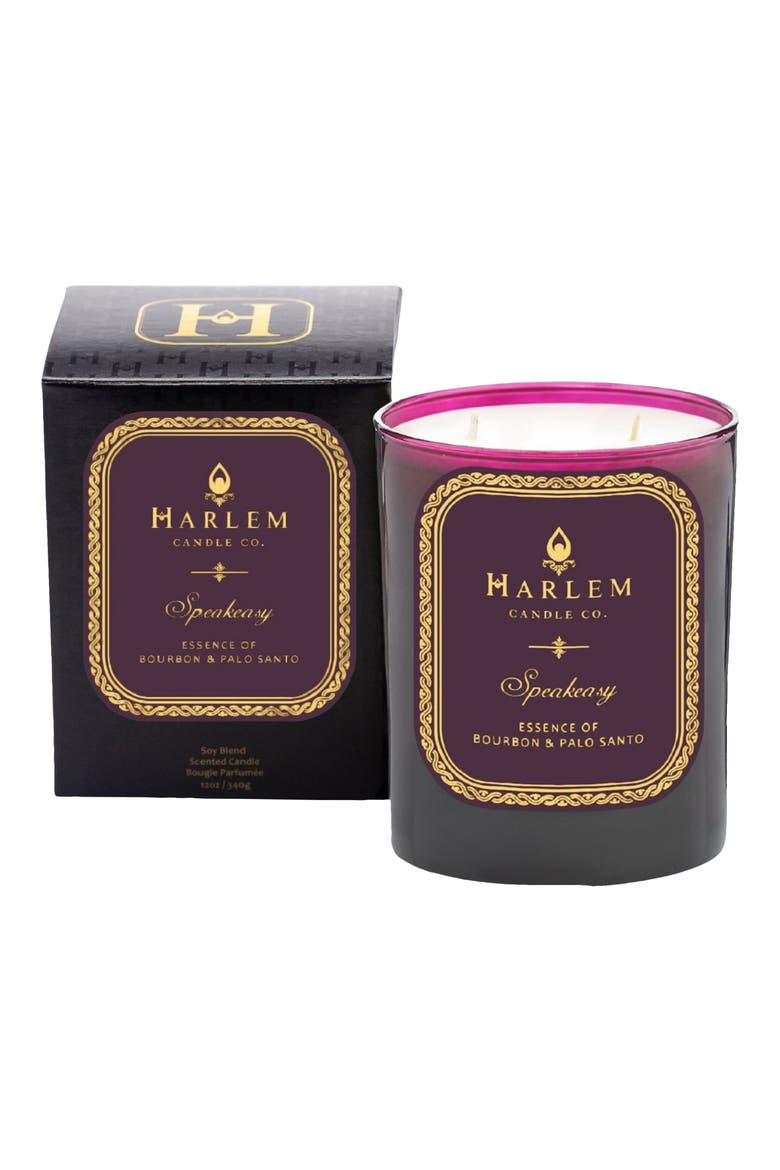 Speakeasy Luxury Candle, Alternate, color, BURGUNDY