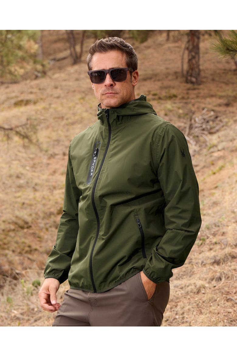 Men Mountain Mist Rain Jacket, Alternate, color, Olive