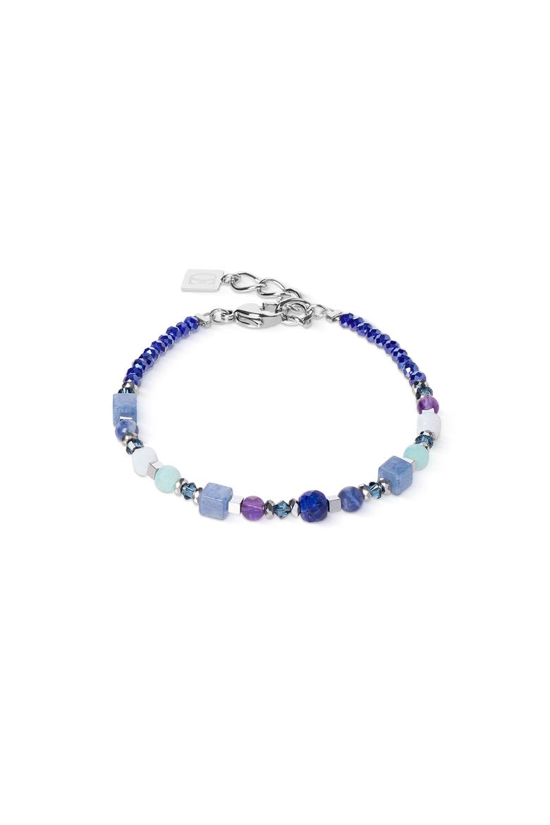 Shape Mix Spikes Bracelet, Main, color, Blue Moon