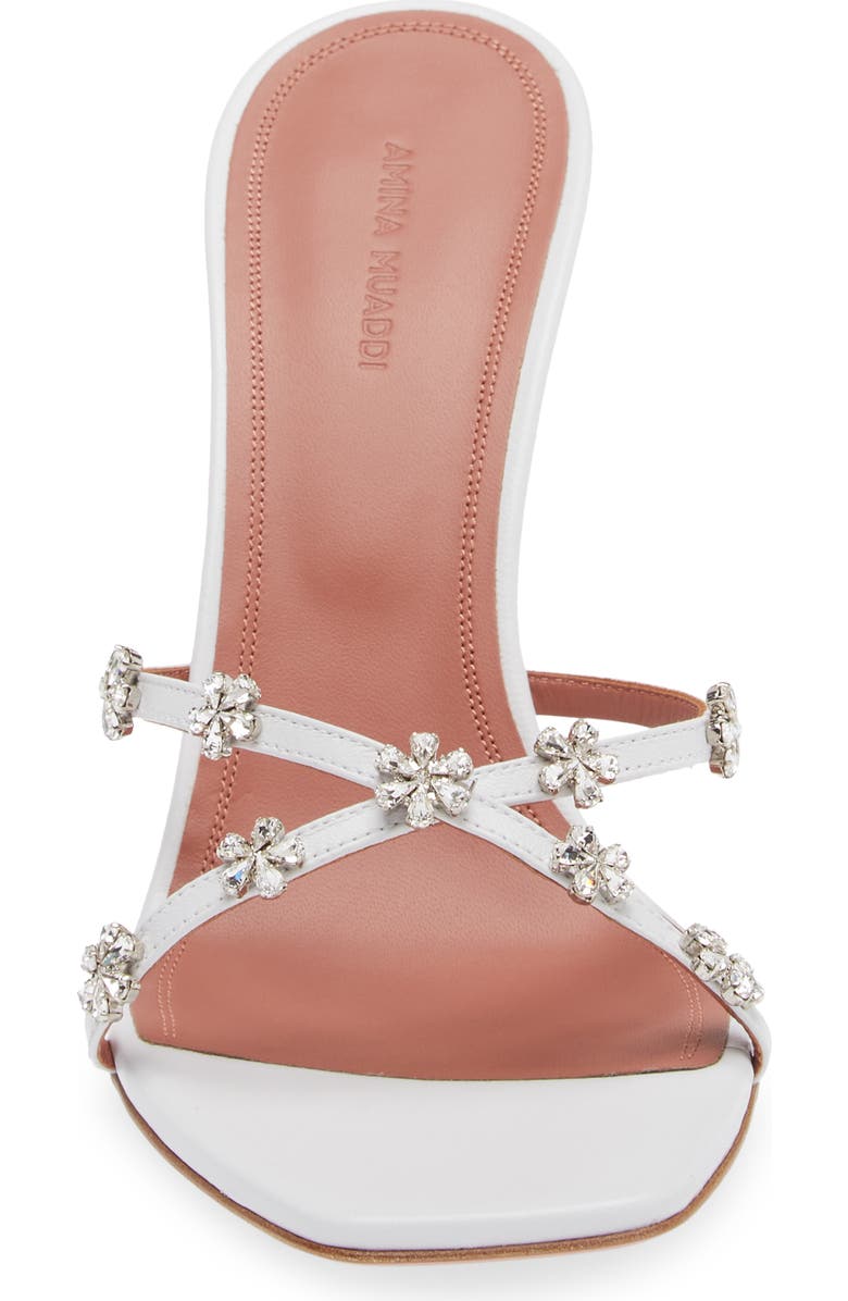 Amina Muaddi Lily Crystal Embellished Slide Sandal, Alternate, color,