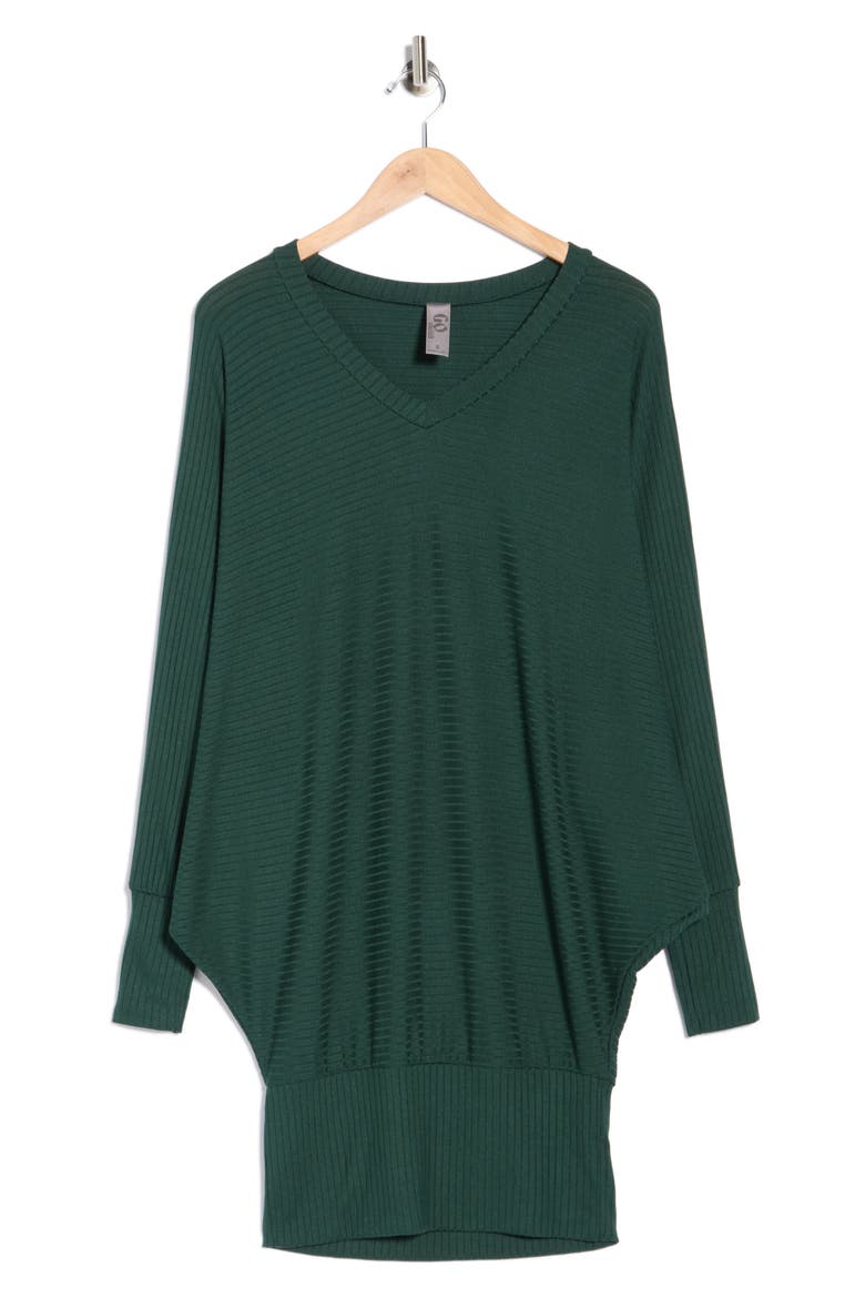 V-Neck Dolman Tunic Sweater, Alternate, color, AVENTURINE