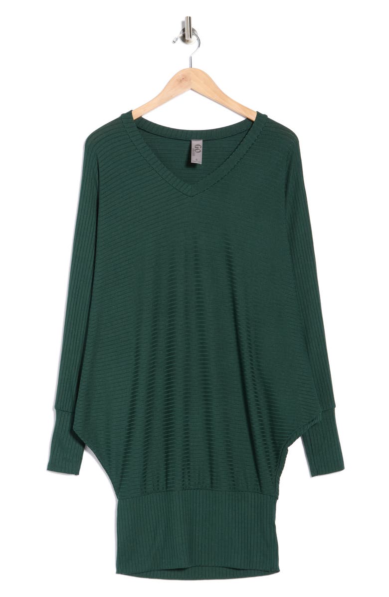 GO COUTURE V-Neck Dolman Tunic Sweater, Main, color, Aventurine