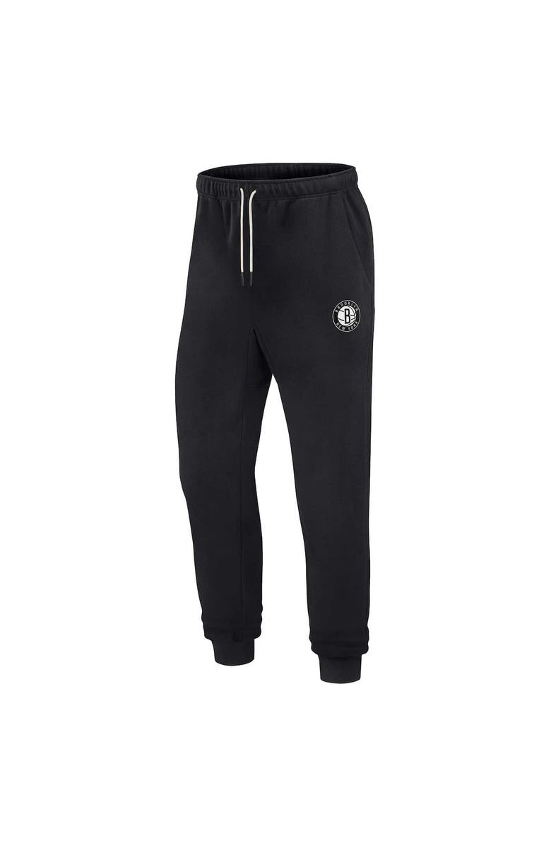 Fanatics Signature Unisex Fanatics Signature Black Brooklyn Nets Elements Super Soft Fleece Jogger, Alternate, color, Black