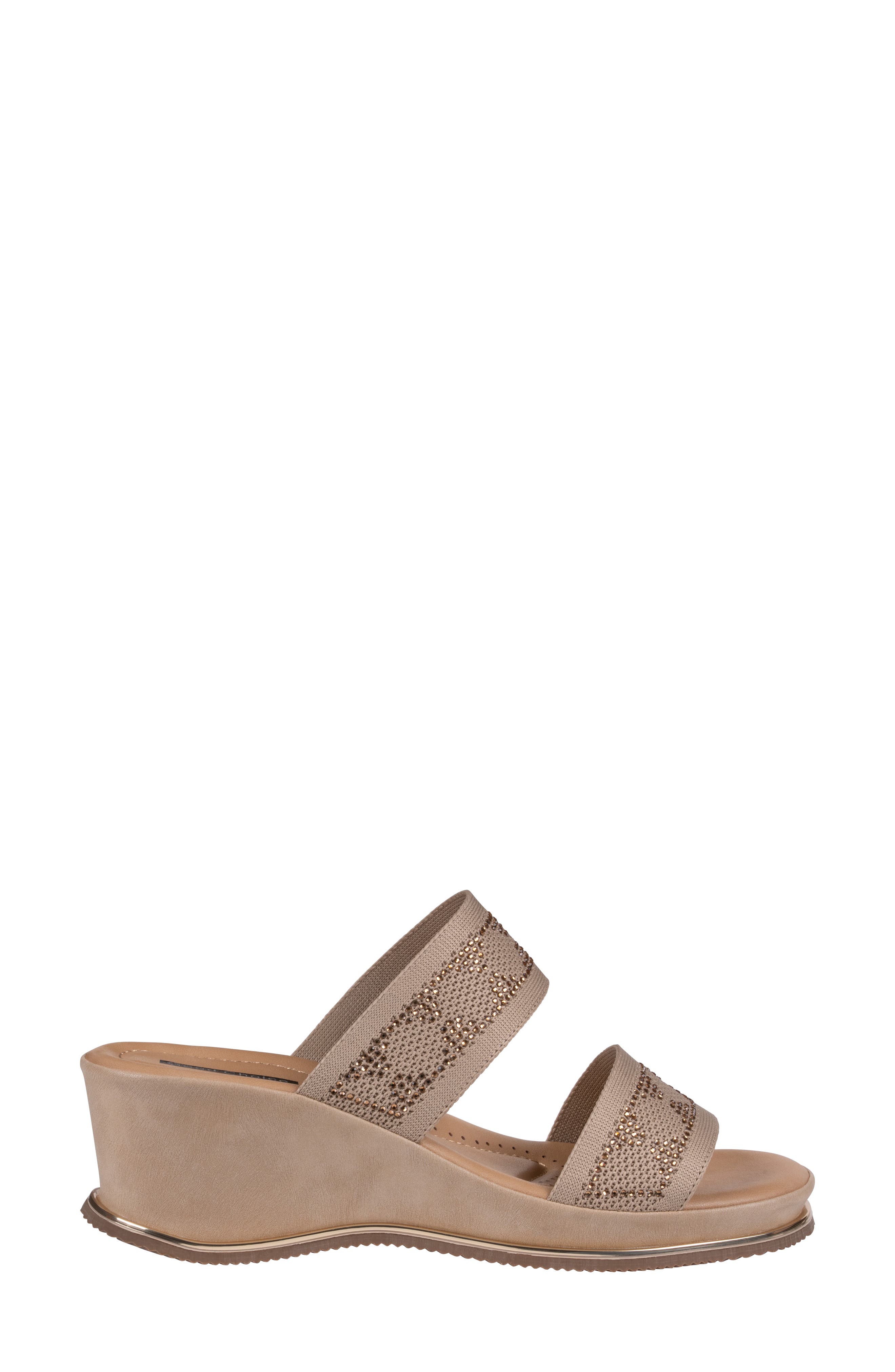 GOOD CHOICE NEW YORK Maycee Wedge Sandal, Alternate, color, Nude