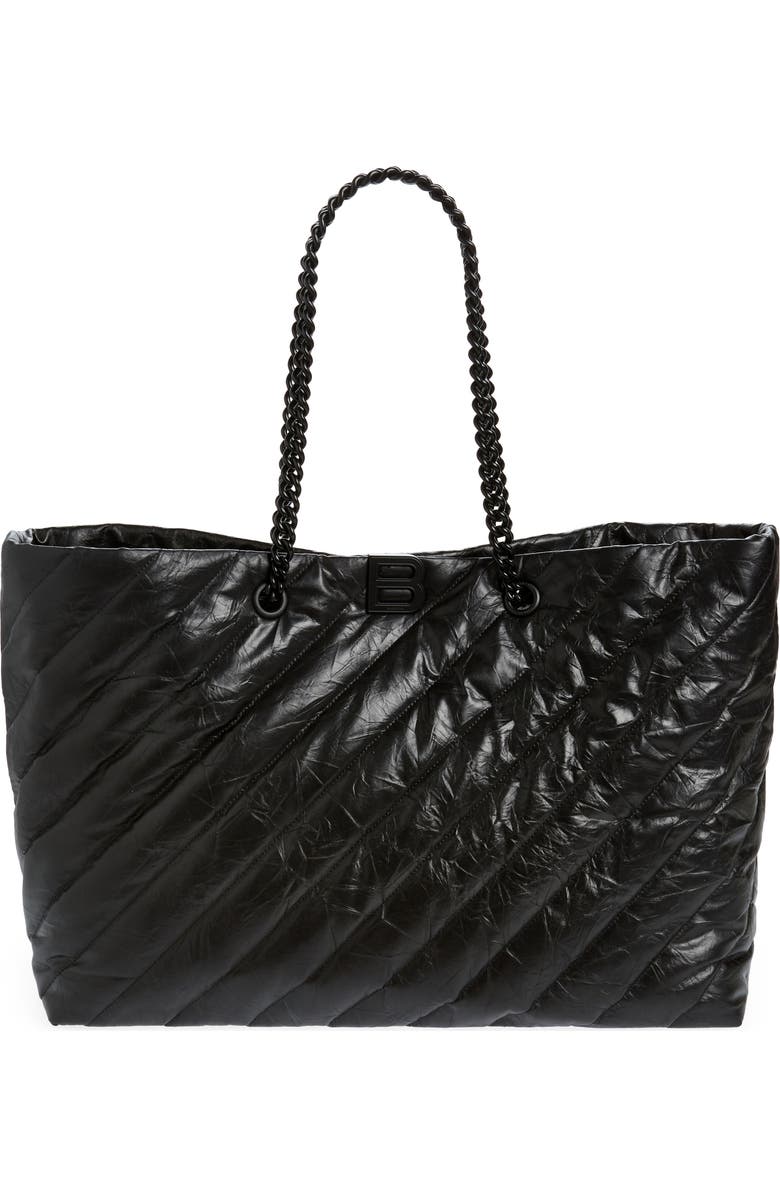 Balenciaga Large Crush Quilted Calfskin Tote, Main, color,