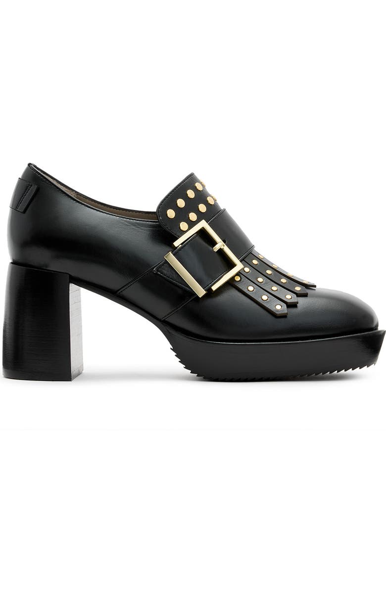 AllSaints Zia Stud Loafer, Alternate, color,