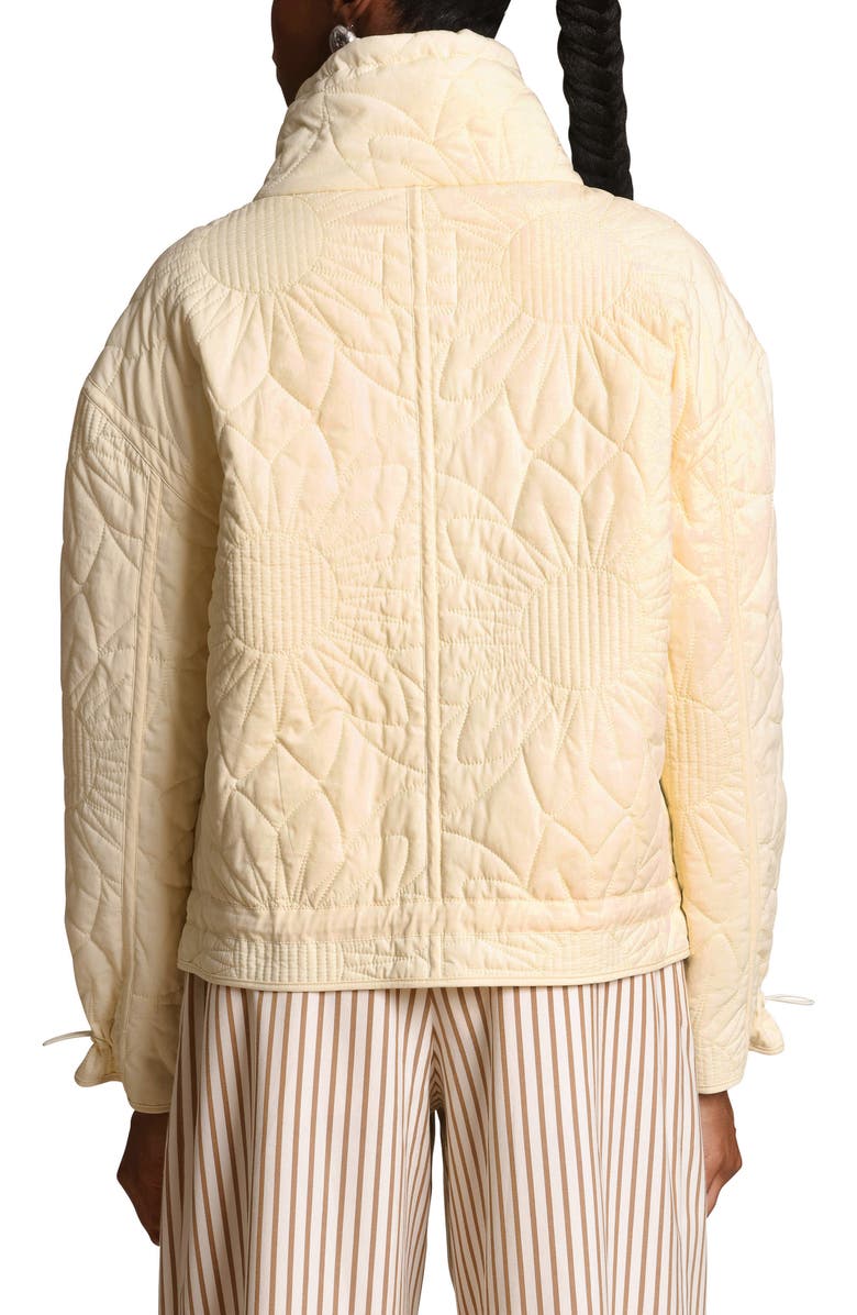Avec Les Filles Floral Quilted Jacket, Alternate, color, Butter