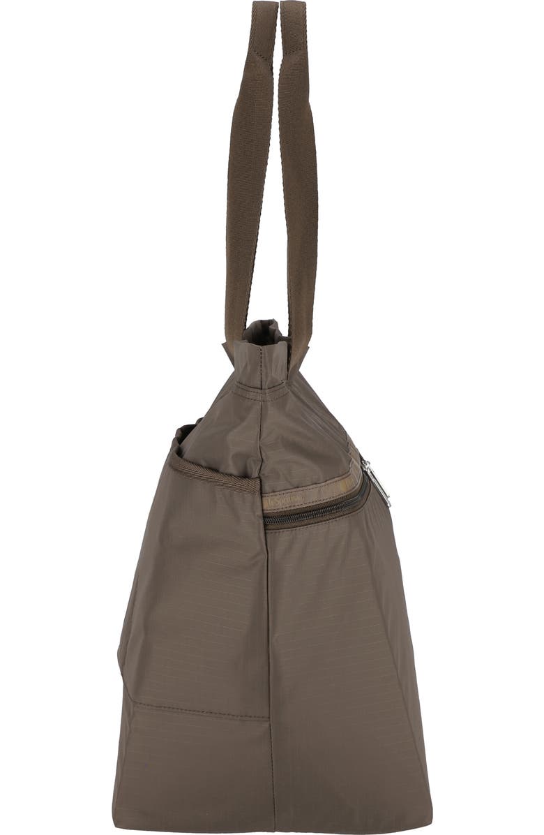 LeSportsac Carlin Zip Top Tote Bag, Alternate, color, Dark Chocolate