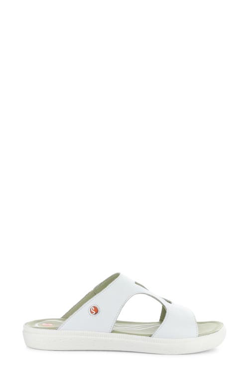 Softinos By Fly London Inbe Slide Sandal In White