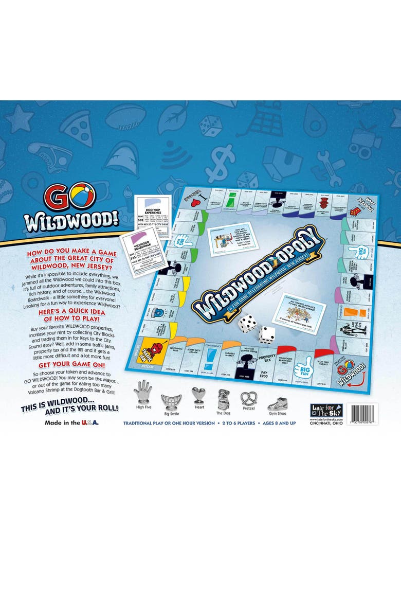 Wildwood Opoly Board Game, Alternate, color, Multicolored
