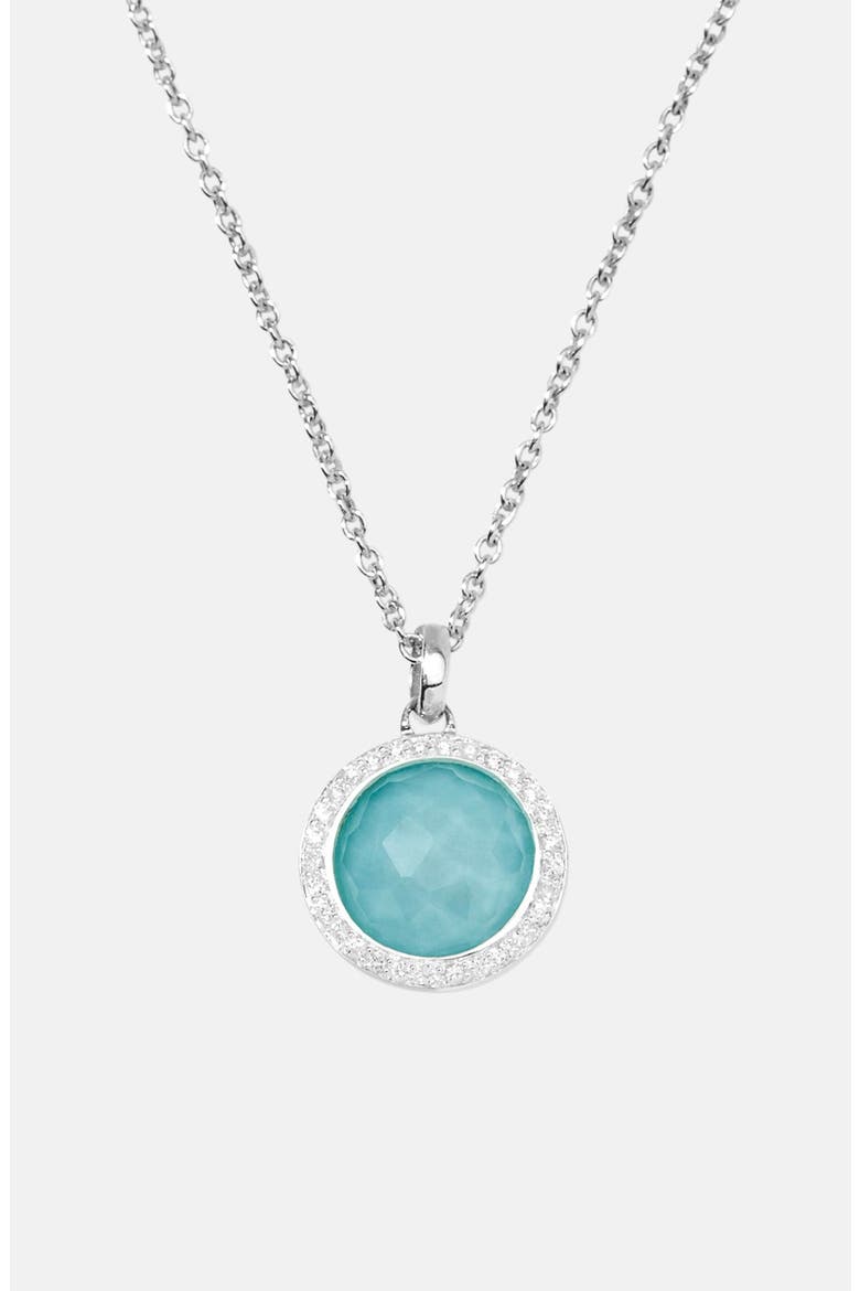 Rock Candy - Mini Lollipop Pendant Necklace, Main, color, SILVER