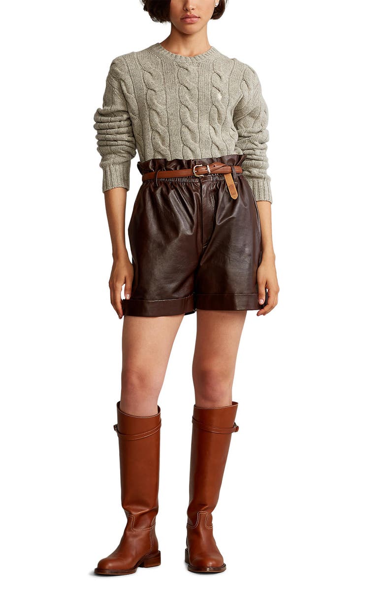 Polo Ralph Lauren Cable Knit Wool & Cashmere Sweater, Alternate, color,