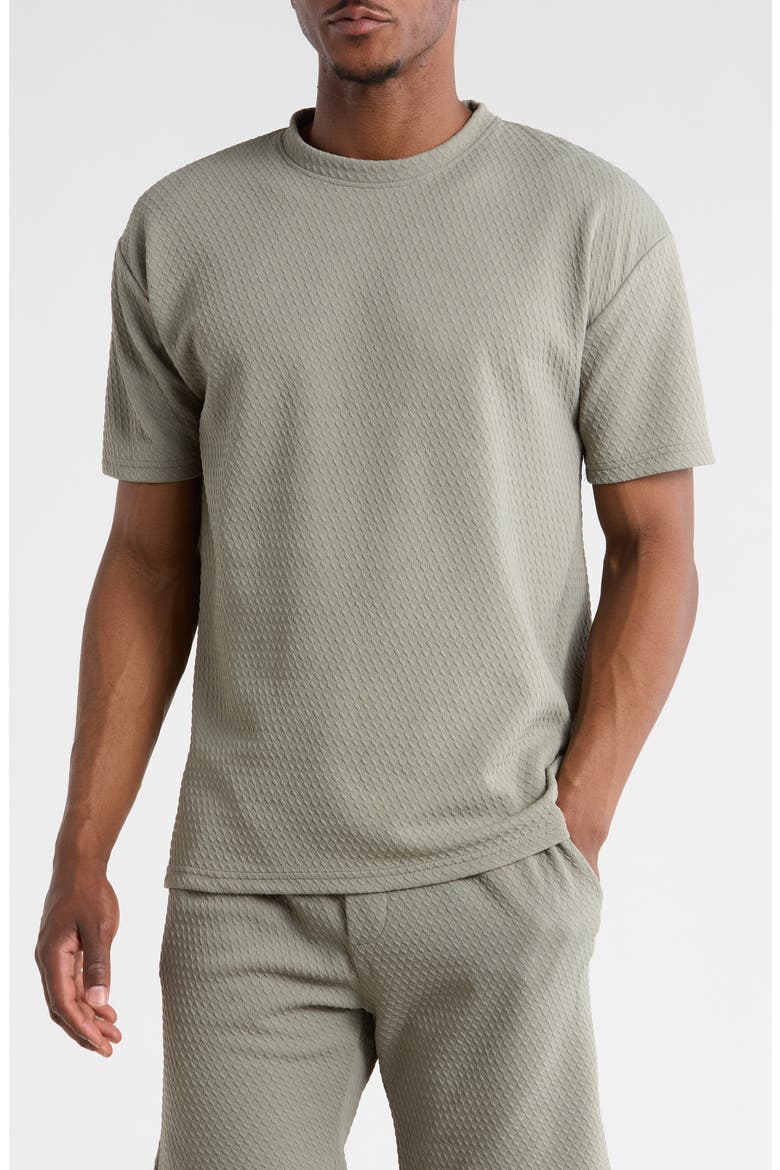 Textured Knit T-Shirt, Main, color, SAGE