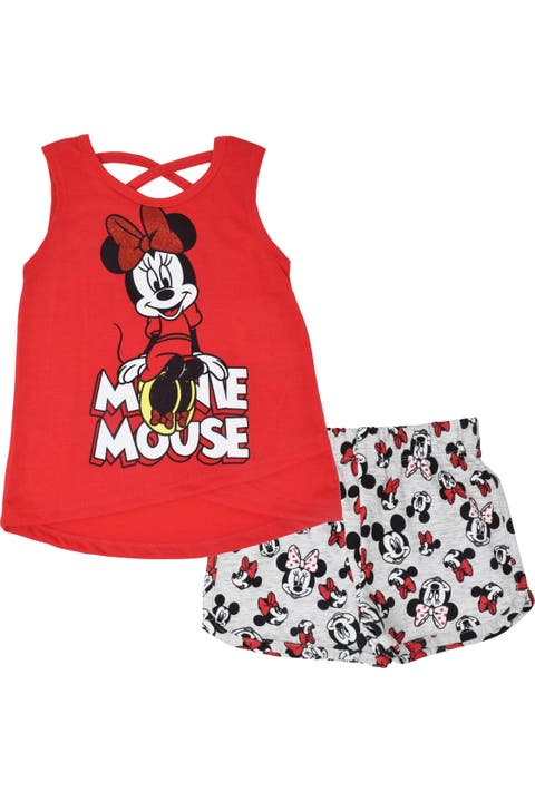 Minnie Mouse Sleeveless 2-Piece Tank Top and Shorts Set