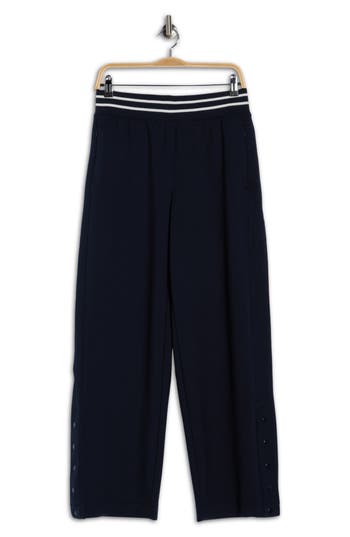 90 Degree By Reflex Sanctuary Scuba Knit Wide Leg Pants In Blue