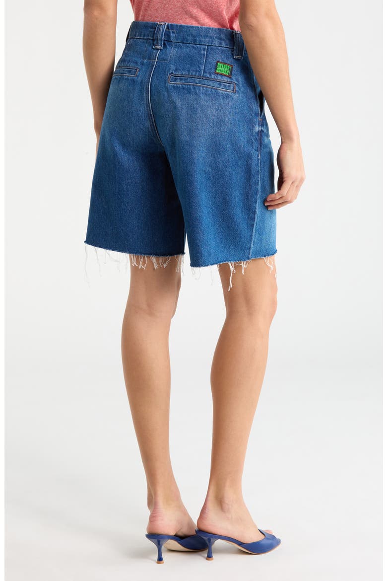 The Lunch Money Fray Hem Denim Shorts, Alternate, color, SCRUMPTIOUS