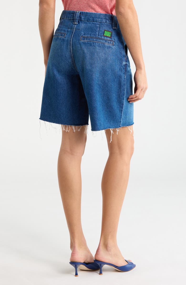 MOTHER The Lunch Money Fray Hem Denim Shorts, Alternate, color, 
