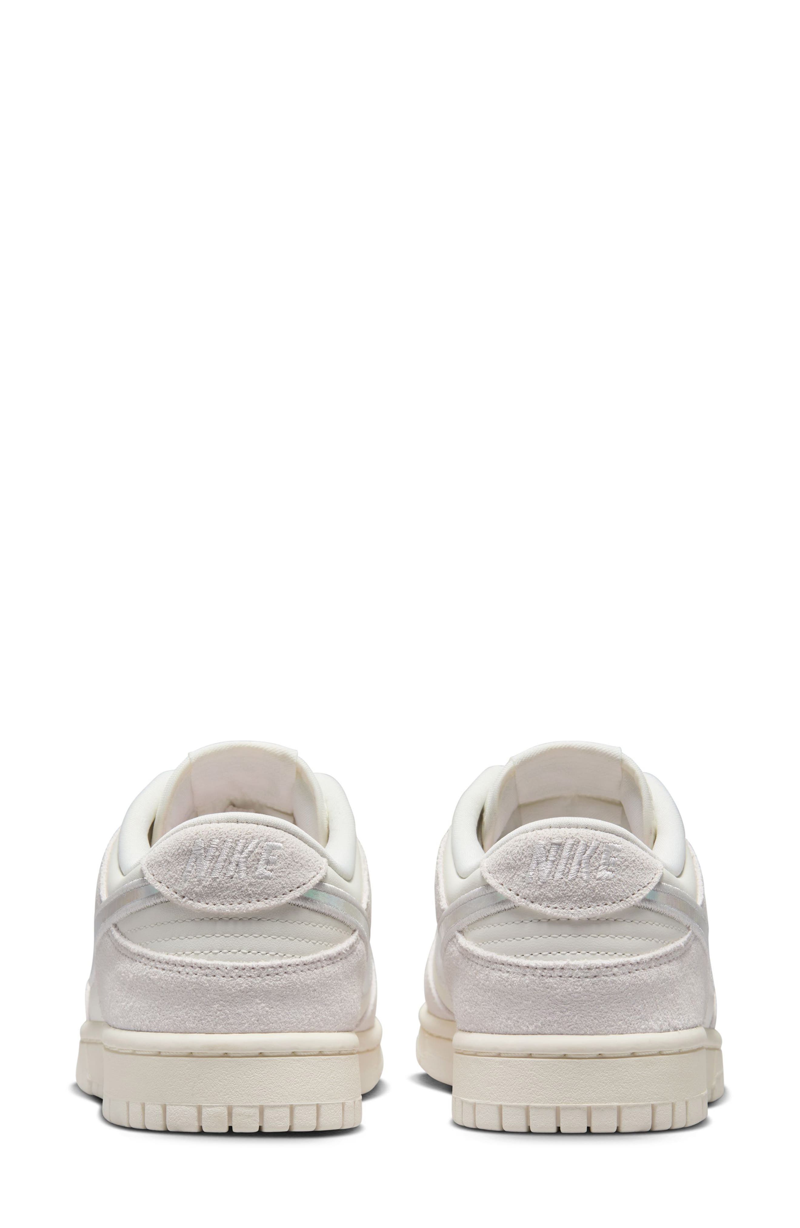 Dunk Low Basketball Sneaker, Alternate, color, SAIL/ MULTI COLOR/ HYPER PINK