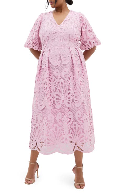 Kylee Lace Maxi Dress (Plus)