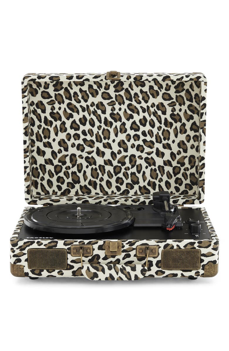 Crosley Radio Cruiser Plus Bluetooth Record Player, Main, color, Leopard