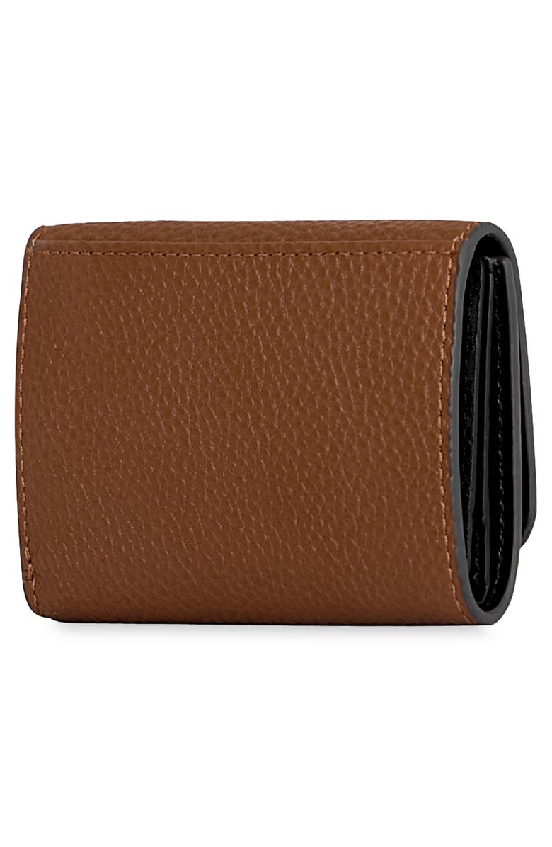 Rebecca Minkoff Insider Compact Leather Trifold Wallet, Alternate, color, Tawny