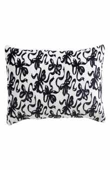 Betsey Johnson Ballet Bows Plush Decorative Throw Pillow