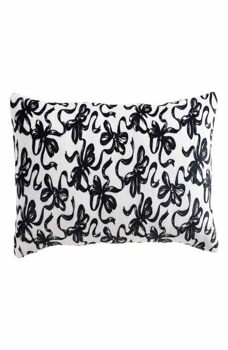 Betsey Johnson Ballet Bows Plush Decorative Throw Pillow