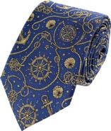 Trafalgar Nautical Wonders Silk Novelty Necktie