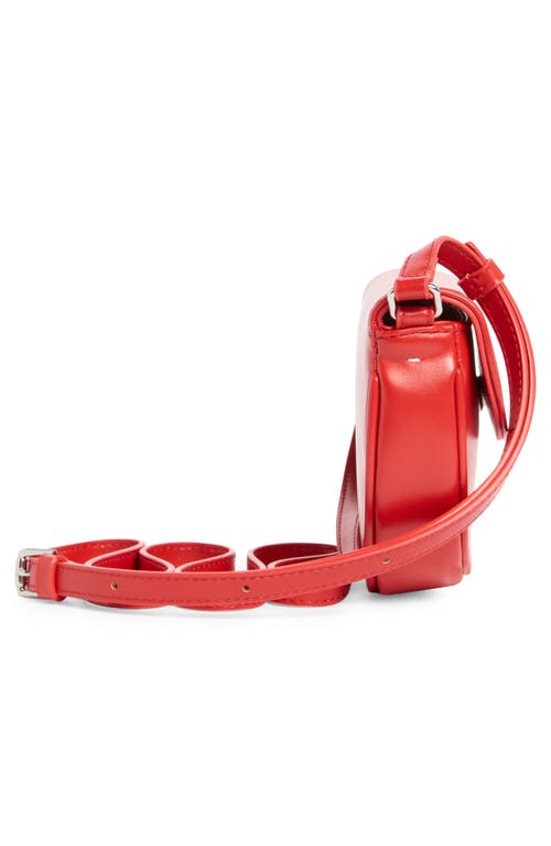 Stand Oil Mino Faux Leather Crossbody Bag In Red