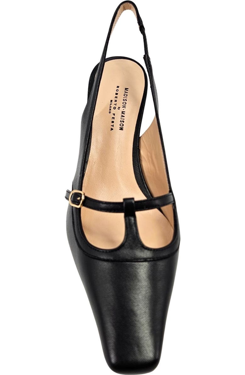 Madison Maison Penny Kitten Heel Slingback, Alternate, color, Black