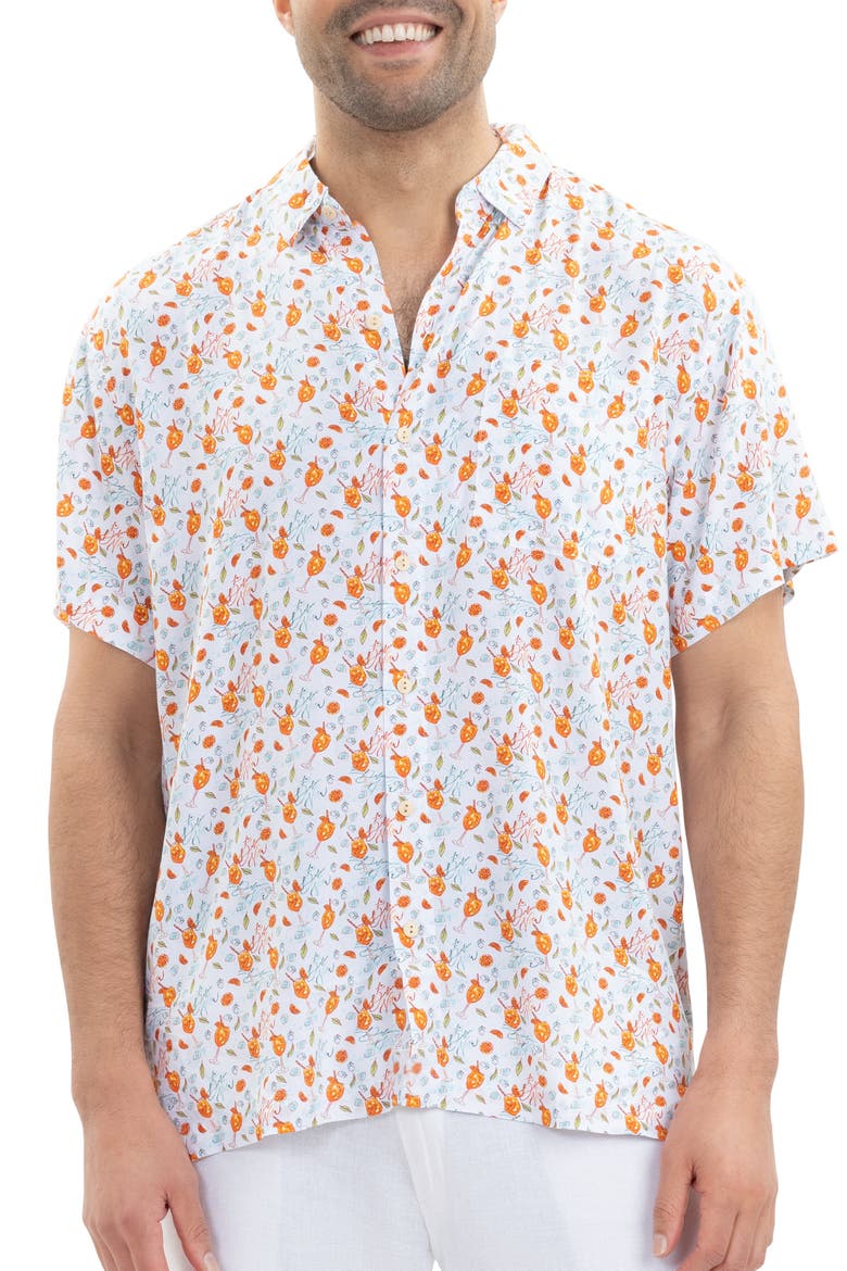 The Seaside Spritz - Short Sleeve Shirt, Main, color, White