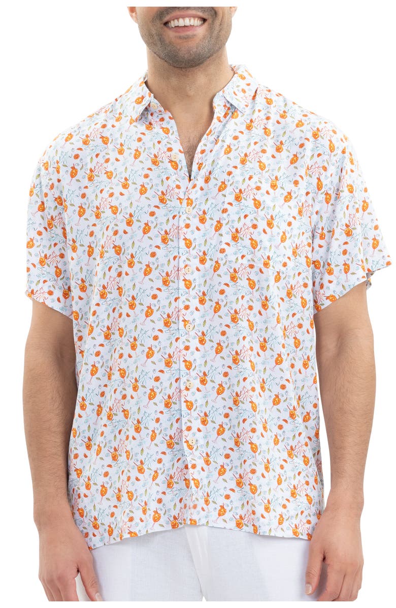 Kenny Flowers The Seaside Spritz - Short Sleeve Shirt, Main, color, White