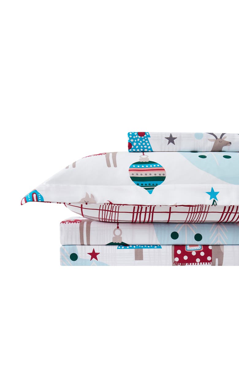 SOUTHSHORE FINE LINENS Winter Wonderland Oversize Holiday Duvet Set, Alternate, color, Winter Wonderland