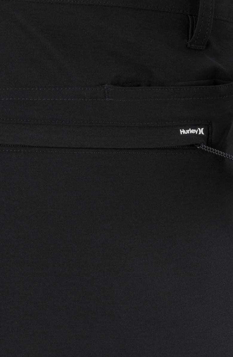 Hurley Phantom Heather Walk Shorts, Alternate, color, Black