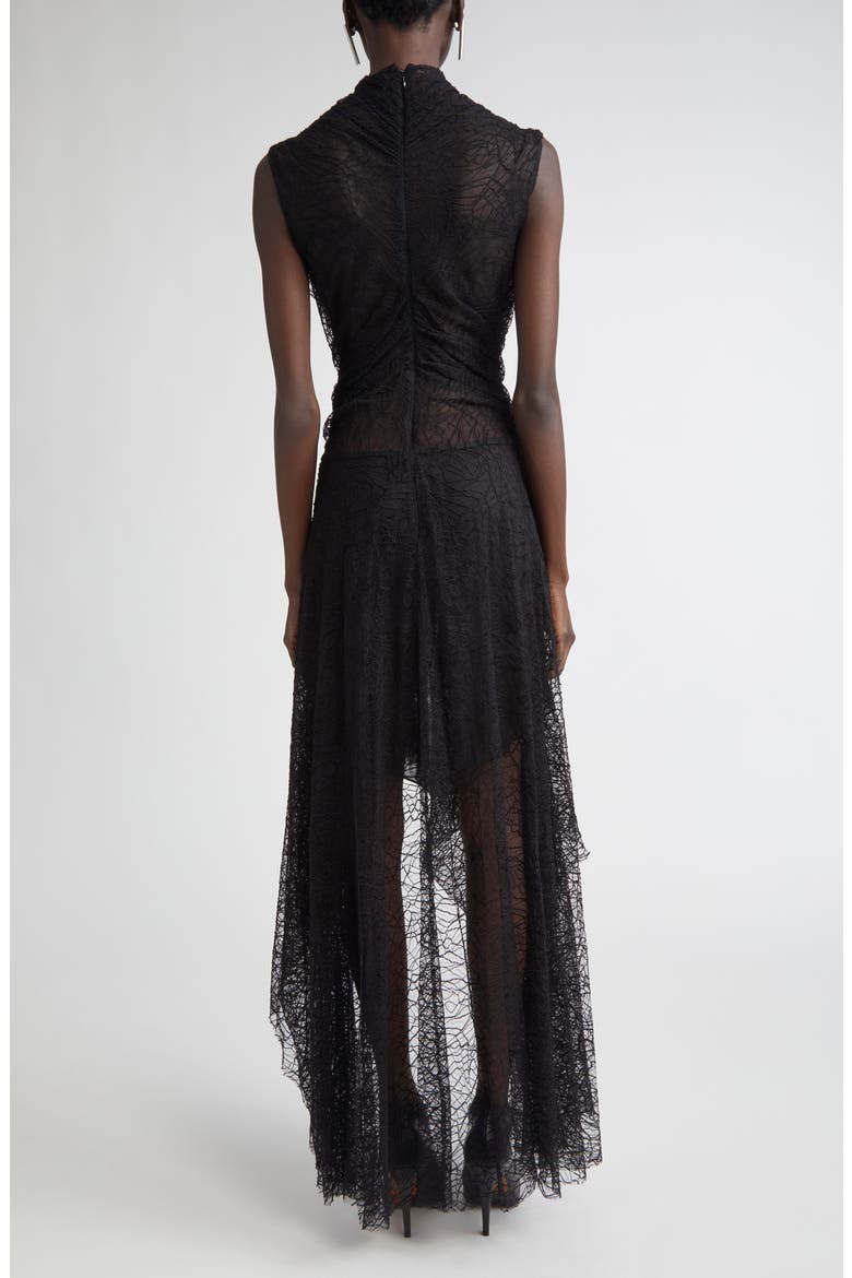 Cobweb Lace Gown, Alternate, color, BLACK