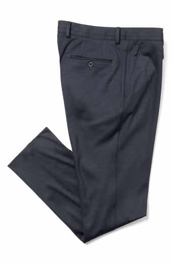 Samuelsohn Solid Wool Drawstring Pants