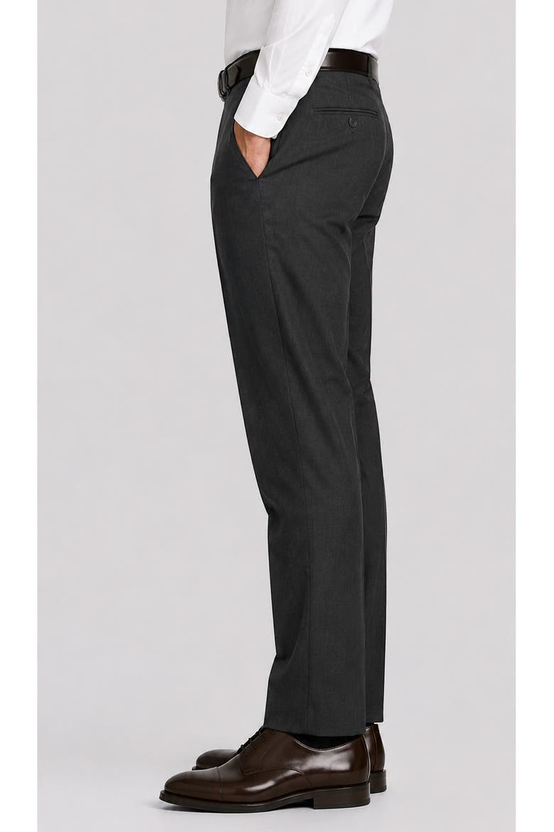 Stefano Modern Fit Wool Trousers, Alternate, color, CHARCOAL
