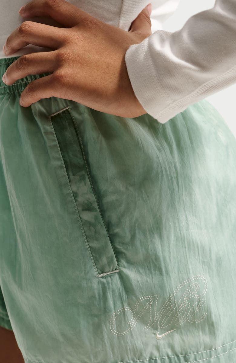 Nike Kids' Sportswear Club Woven Shorts, Alternate, color, Barely Green/ Soft Pearl