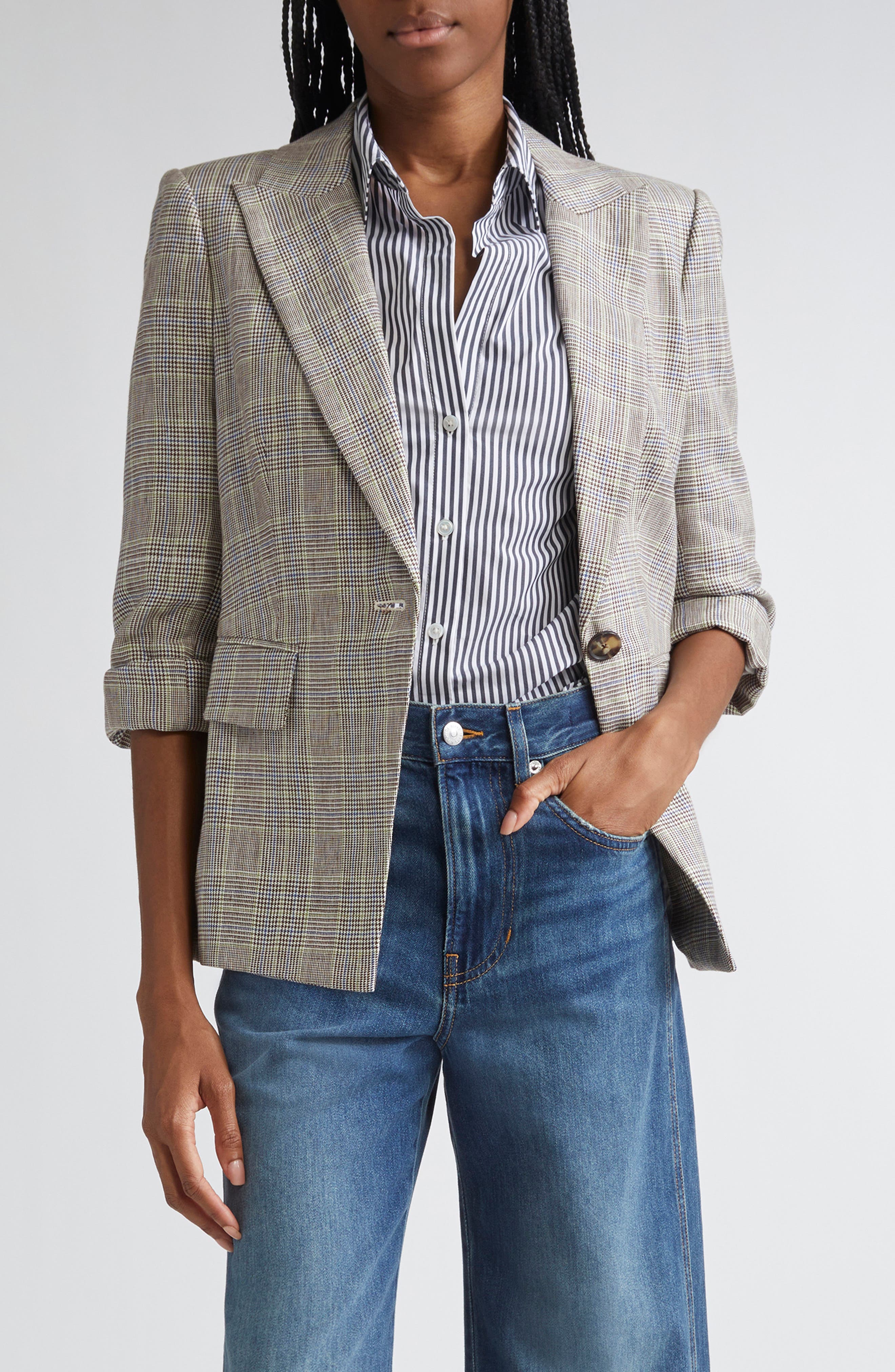 Veronica Beard Obie Linen Dickey Jacket