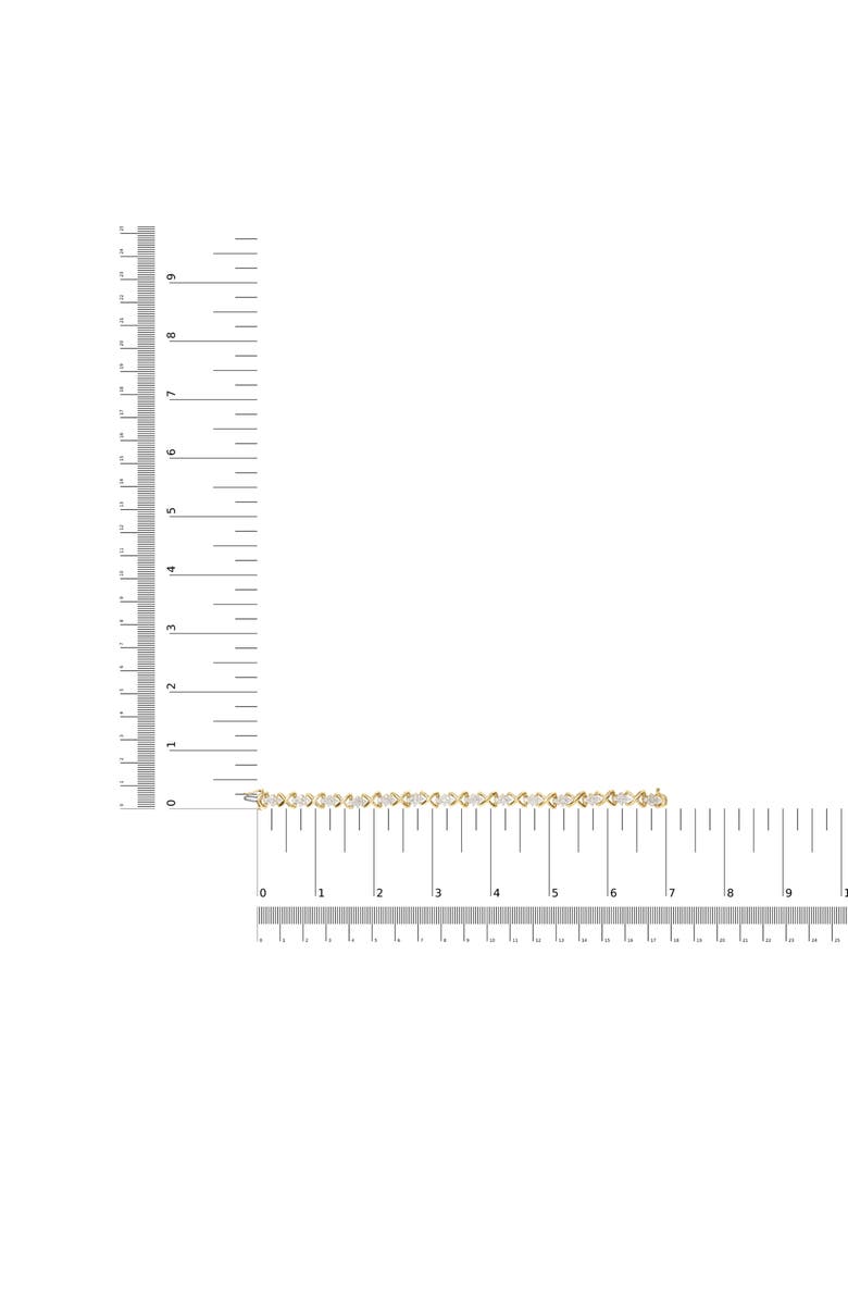 Haus of Brilliance 10k Yellow Gold Plated Silver 2.00 Cttw Round-Cut Diamond Link Bracelet, Alternate, color, Yellow
