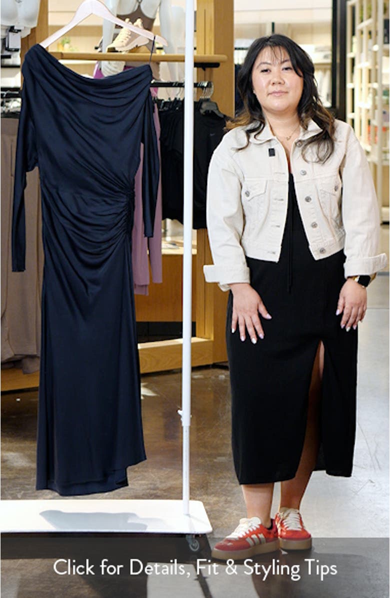 Piper Asymmetric Long Sleeve Dress, sales video thumbnail