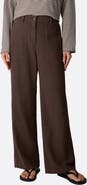Eileen Fisher High Waist Wide Leg Organic Cotton Pants