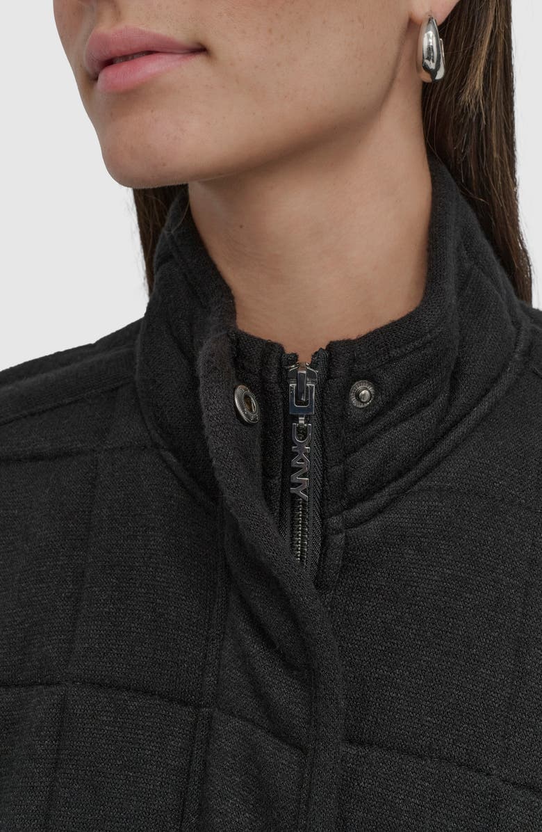DKNY Quilted Knit Jacket, Alternate, color, 
