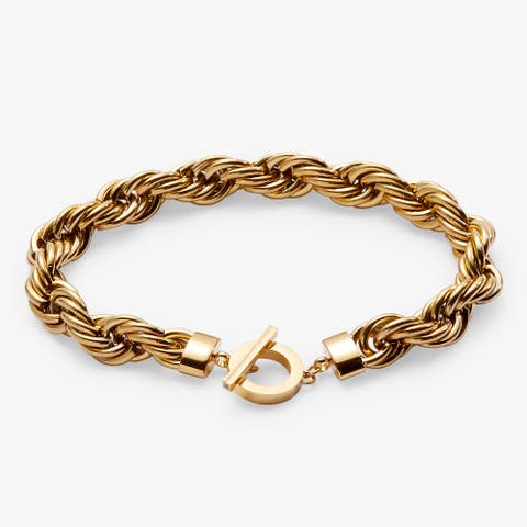 Large Rope Chain Toggle Bracelet