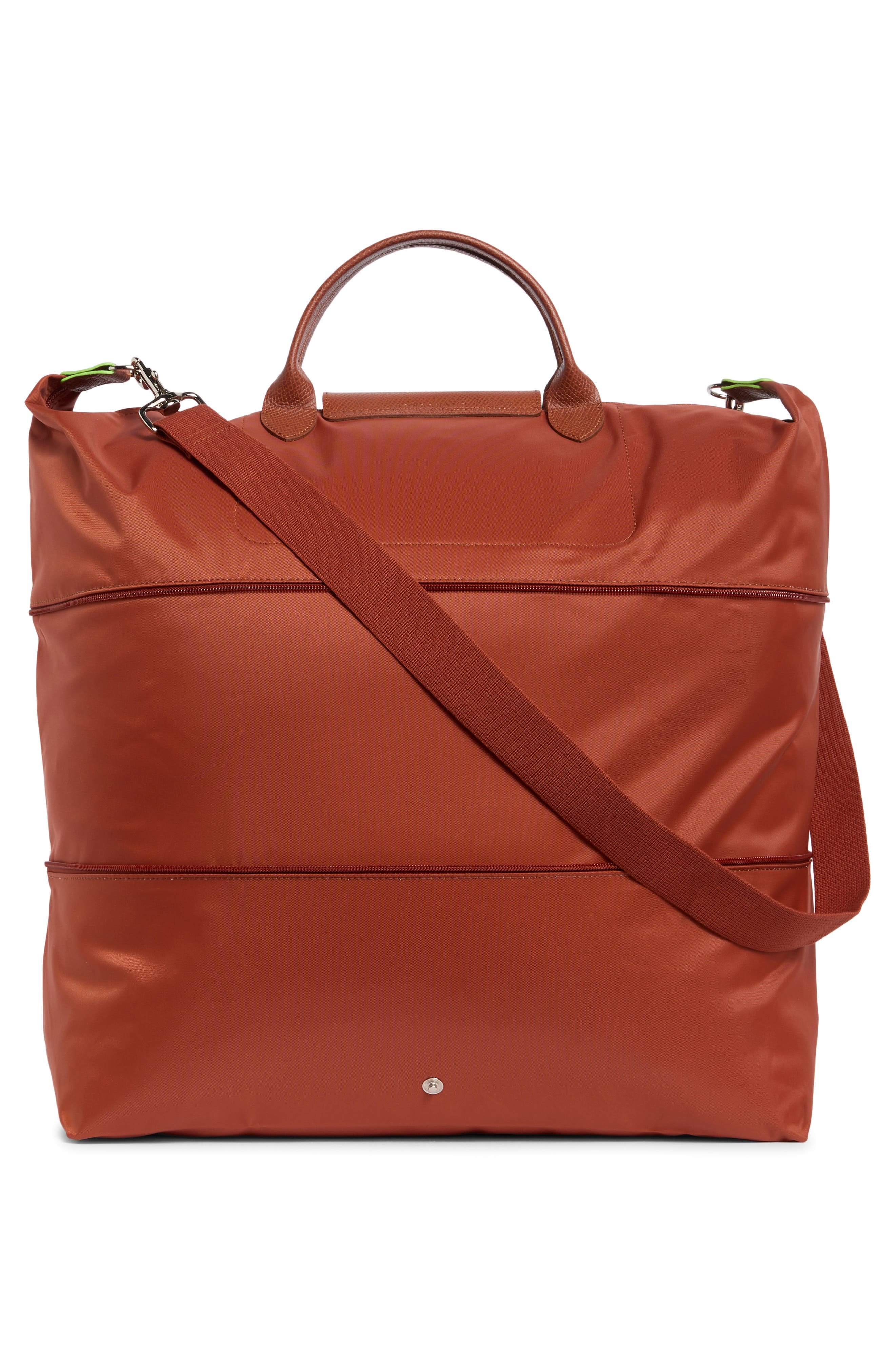Le Pliage Green Expandable Duffle Bag, Alternate, color, CHESTNUT