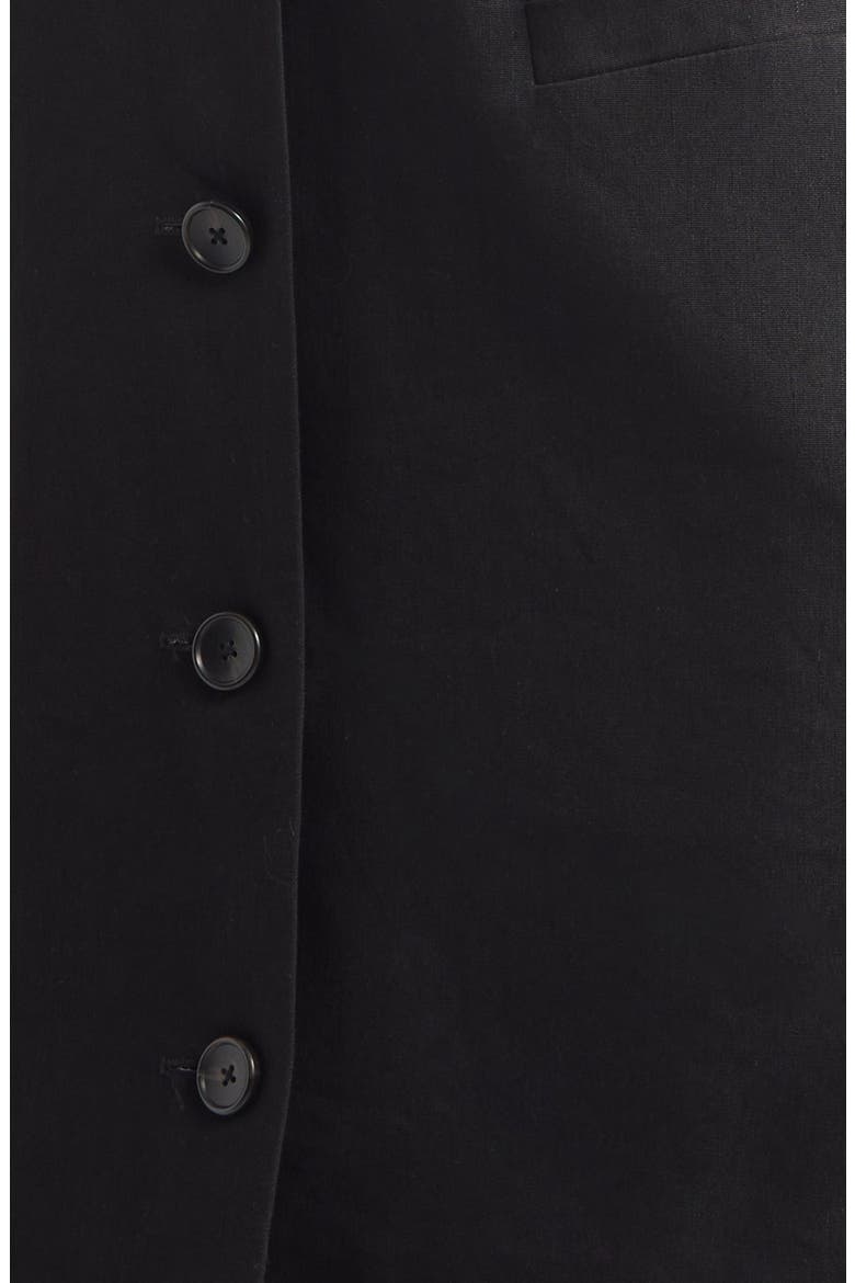 Suri Linen Blend Minidress, Alternate, color, BLACK