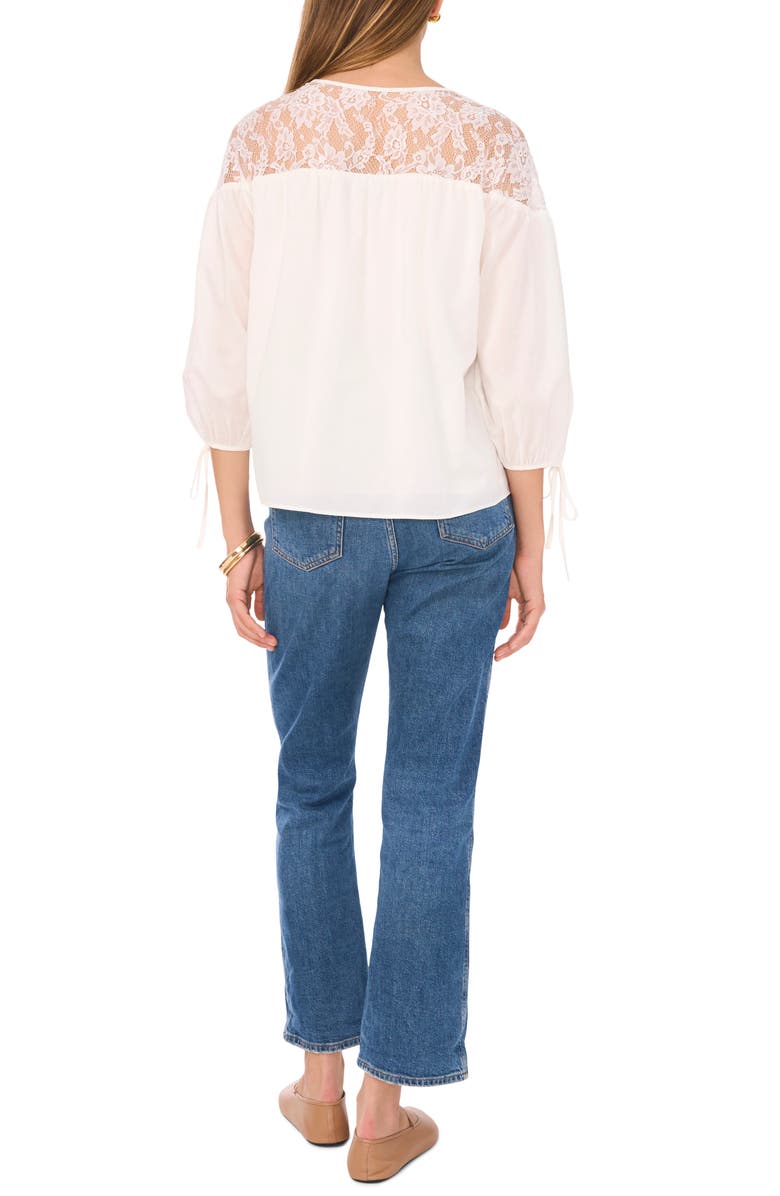 1.STATE Lace Yoke Jersey Top, Alternate, color, 