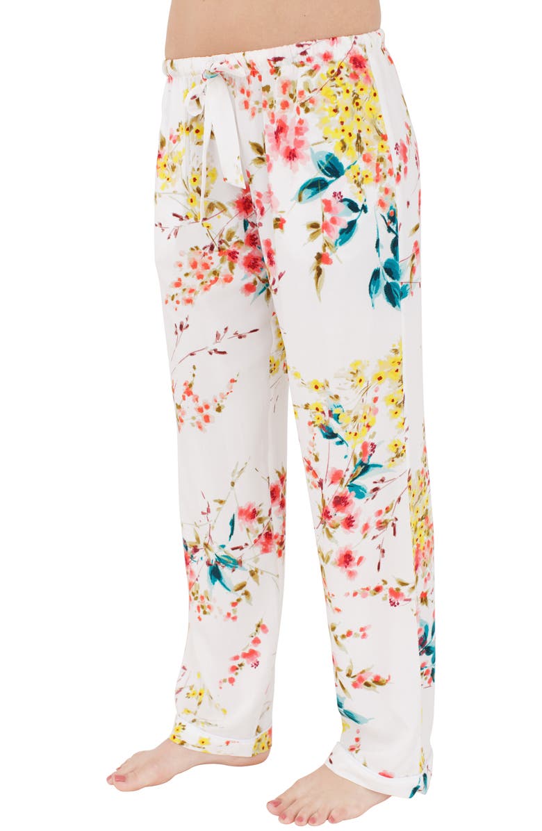 Plum Pretty Sugar Floral Pajamas, Alternate, color, 